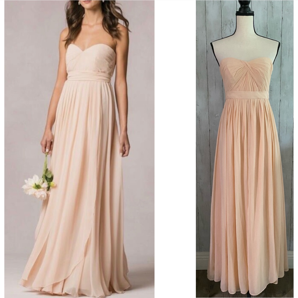 Jenny Yoo Aidan Convertible Strapless Chiffon Gown